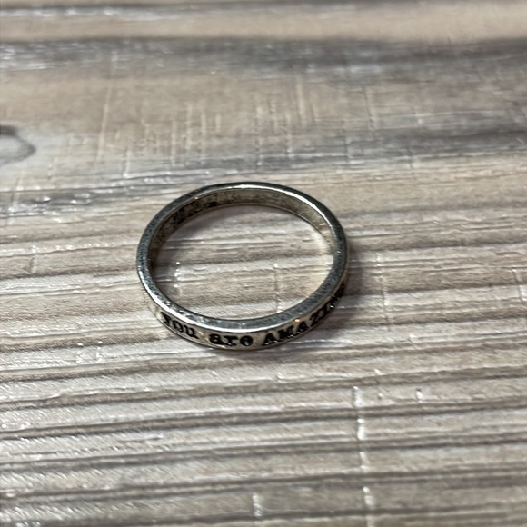 Silver “You Are Amazing” Engraved Band Ring - Picture 7 of 8
